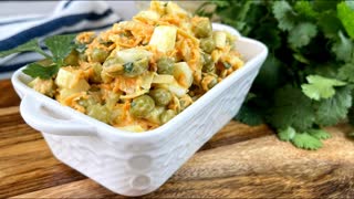 Салат "КОПЕЕЧНЫЙ"! Всего 4 простых продукта в составе и 2 минуты на приготовление!